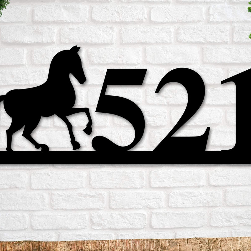 Horse Sign, Horse Address Sign, Farm Animal Numbers, Farm Address Sign, Barn Sign, Metal Address Sign, Farm Animal Address number, Farm Sign