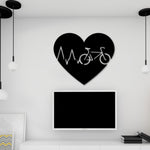 Bicycle Heart Beat, Bike Art, Biking Sign,  Road Bike, Metal Bicycle Wall Art, Fixed Gear Bike Art, Bike Wall Art, Bike Sign, Biking Gift