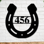 Metal Horseshoe Sign, Horseshoe Address Numbers, Horseshoe Address Sign, Custom Address Sign, Horse Address Sign, Horseshoe , Address Sign