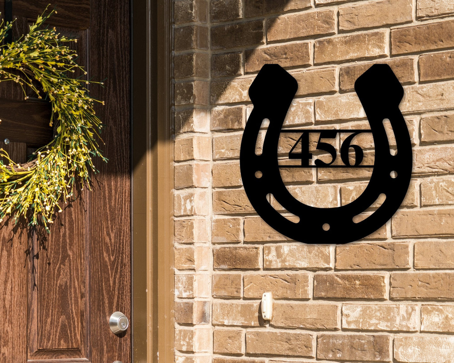 Metal Horseshoe Sign, Horseshoe Address Numbers, Horseshoe Address Sign, Custom Address Sign, Horse Address Sign, Horseshoe , Address Sign