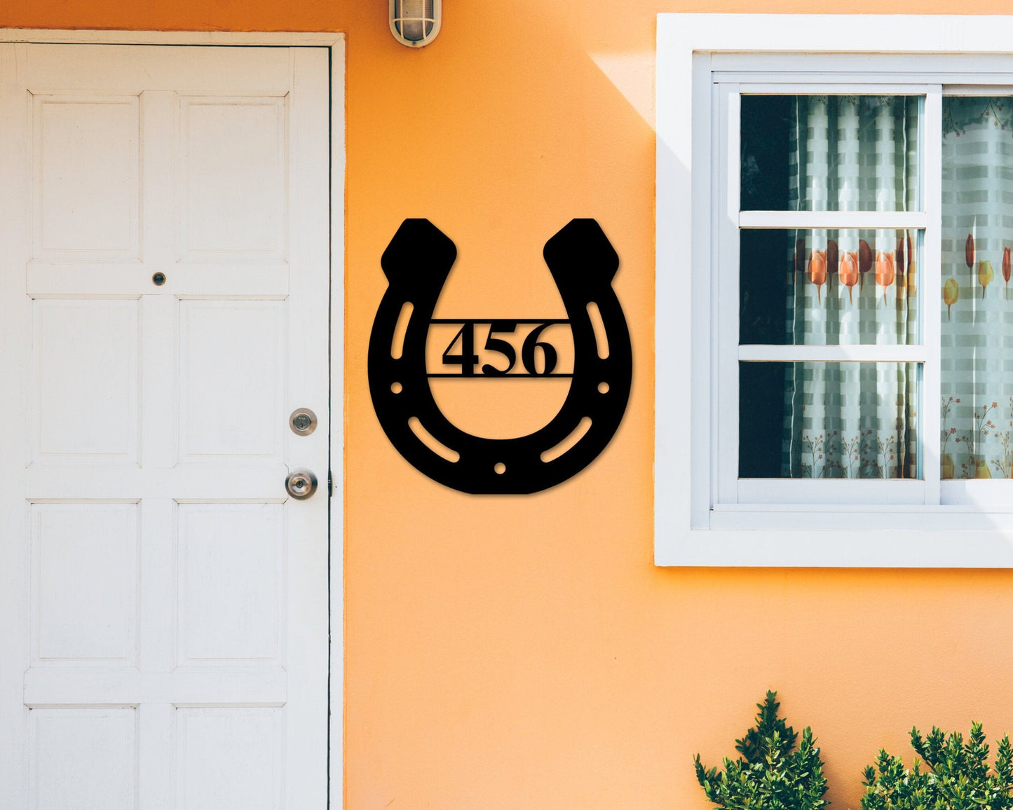 Metal Horseshoe Sign, Horseshoe Address Numbers, Horseshoe Address Sign, Custom Address Sign, Horse Address Sign, Horseshoe , Address Sign