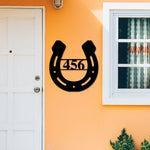 Metal Horseshoe Sign, Horseshoe Address Numbers, Horseshoe Address Sign, Custom Address Sign, Horse Address Sign, Horseshoe , Address Sign