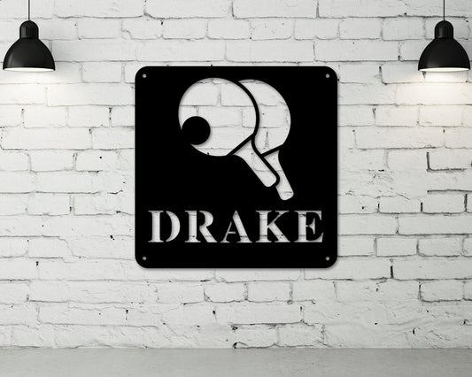 Personalized Ping Pong Sign, Metal Ping Pong Wall Art, Ping Pong Sign, Ping Pong Metal Sign, Ping Pong , Metal wall art, Ping Pong Sign