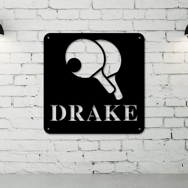 Personalized Ping Pong Sign, Metal Ping Pong Wall Art, Ping Pong Sign, Ping Pong Metal Sign, Ping Pong , Metal wall art, Ping Pong Sign