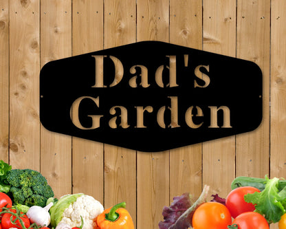 Dads Garden Sign, Gift For Dad, Custom Garden Sign, Gardener Gift, Personalized Garden Sign, Garden Decor, Garden, Metal Garden Sign, Yard