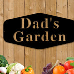 Dads Garden Sign, Gift For Dad, Custom Garden Sign, Gardener Gift, Personalized Garden Sign, Garden Decor, Garden, Metal Garden Sign, Yard