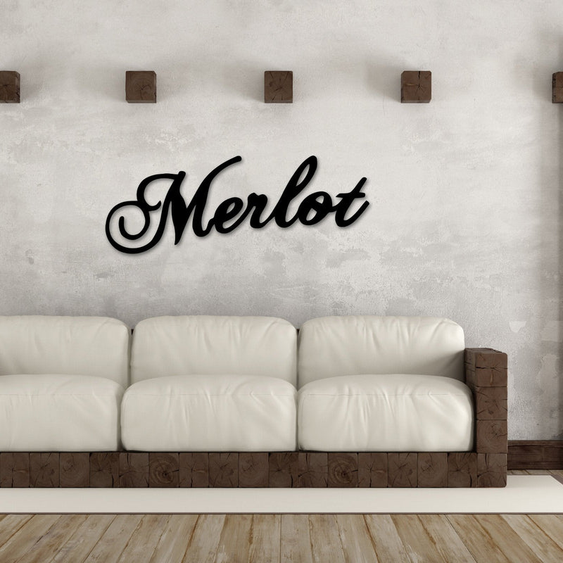 Merlot Wine Sign, Wine Decor, Wine Glass Sign, Mother's Day Gift, Wine Gifts, Wine Sign, Wine Bar Metal Wall Sign, Wine Merlot Home Decor