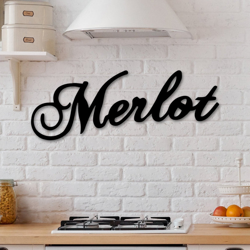 Merlot Wine Sign, Wine Decor, Wine Glass Sign, Mother's Day Gift, Wine Gifts, Wine Sign, Wine Bar Metal Wall Sign, Wine Merlot Home Decor