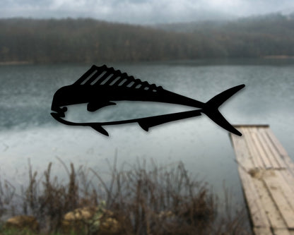 Mahi Metal Art, Mahi-Mahi Fish Sign, Metal Mahi Decor, Fish Decor, Fishing Sign, Sea Life, Beach house Decor, Deep Sea Fish, Metal Fish Art