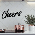 Cheers Bar Sign, Cheers Sign Decor, Cheers Sign, Mother's Day Gift, Wine Gifts, Bar Sign, Cheers Word Metal Wall Sign, Bar Home Decor