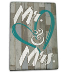 Couples Wedding or Home Decor Sign - Mr. & Mrs.
