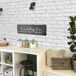Custom Laundry Room Sign - Black White Sign