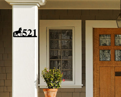 Horse Sign, Horse Address Sign, Farm Animal Numbers, Farm Address Sign, Barn Sign, Metal Address Sign, Farm Animal Address number, Farm Sign