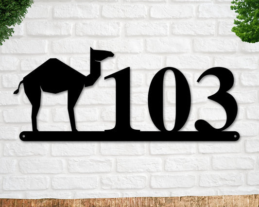 Camel Sign, Camel Address Sign, Farm Animal Numbers, Farm Address Sign, Barn Sign, Metal Address Sign, Farm Animal Address number, Farm Sign