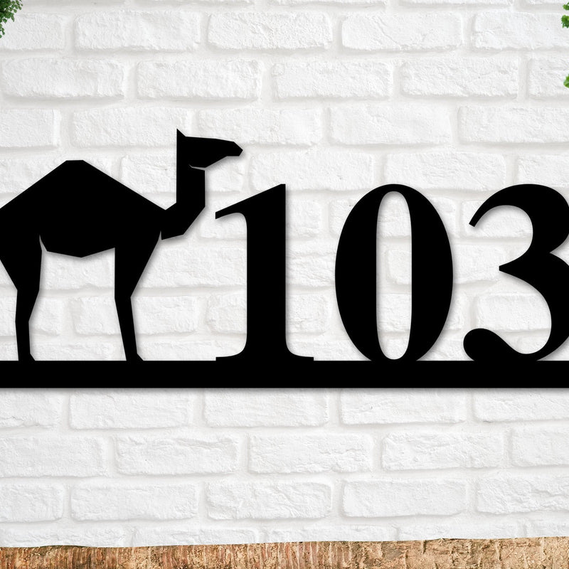Camel Sign, Camel Address Sign, Farm Animal Numbers, Farm Address Sign, Barn Sign, Metal Address Sign, Farm Animal Address number, Farm Sign