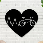 Bicycle Heart Beat, Bike Art, Biking Sign,  Road Bike, Metal Bicycle Wall Art, Fixed Gear Bike Art, Bike Wall Art, Bike Sign, Biking Gift