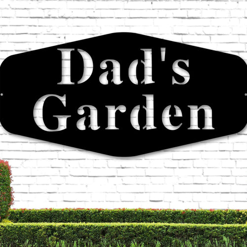 Dads Garden Sign, Gift For Dad, Custom Garden Sign, Gardener Gift, Personalized Garden Sign, Garden Decor, Garden, Metal Garden Sign, Yard