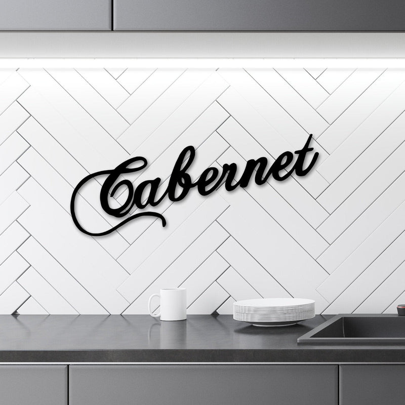 Cabernet Wine Sign, Wine Decor, Wine Glass Sign, Mother's Day Gift, Wine Gifts, Wine Sign, Wine Bar Metal, Wine Cabernet Sauvigon Home Decor
