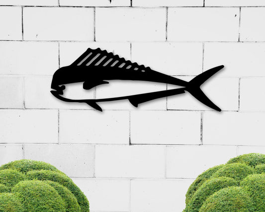 Mahi Metal Art, Mahi-Mahi Fish Sign, Metal Mahi Decor, Fish Decor, Fishing Sign, Sea Life, Beach house Decor, Deep Sea Fish, Metal Fish Art