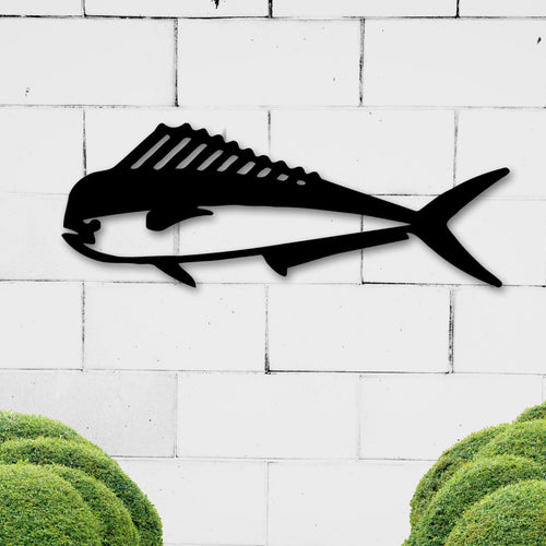 Mahi Metal Art, Mahi-Mahi Fish Sign, Metal Mahi Decor, Fish Decor, Fishing Sign, Sea Life, Beach house Decor, Deep Sea Fish, Metal Fish Art