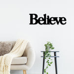 Believe sign, Believe Metal Sign, Believe Wall Decor, Thanksgiving Decor, Believe Word Sign, Believe Dining Room Decor, Believe Word Decor