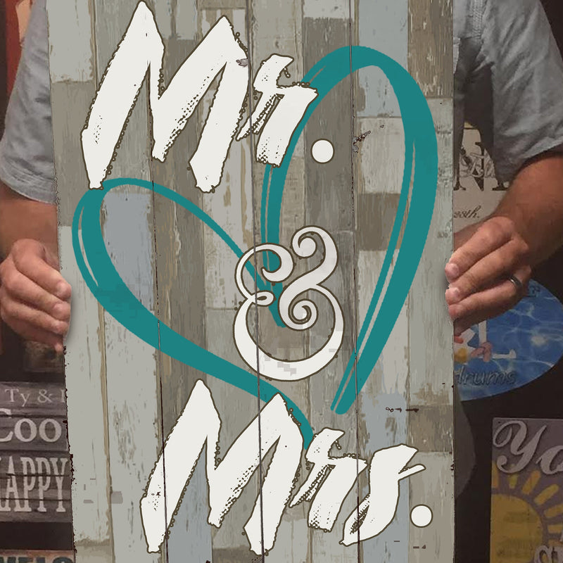 Couples Wedding or Home Decor Sign - Mr. & Mrs.