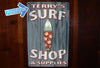 Custom, Vintage Surf Shop Sign - FREE Personalization