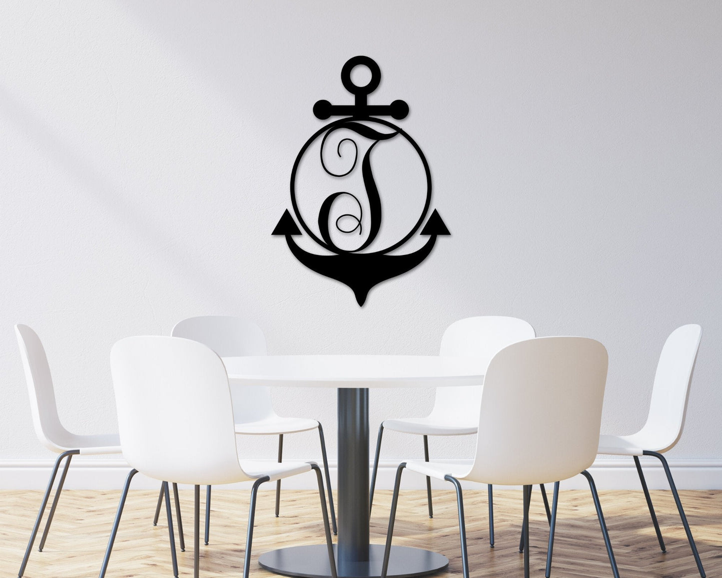 Anchor Name Metal Sign, Metal Anchor Sign, Last name Sign for outdoor, Anchor metal Monogram Sign, outdoor name plaque, Name Sign, Anchor