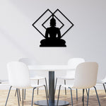 Buddha Metal Sign, Metal Wall Art, Zen Decor, Yoga Decor, Buddhist Decor, Meditation Art, Metal Sign, Yoga Namaste Sign, Zen Lotus Sign