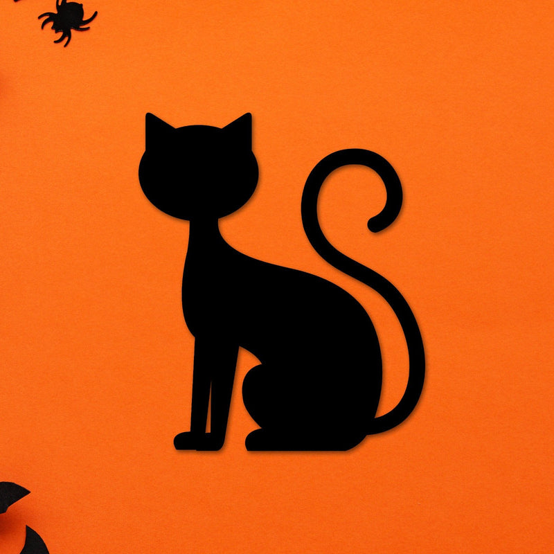 Cat Sign, Cat Lover Sign, Cat Decor, Cat Metal Sign, Cat Wall Art, Cat Silhouette Sign, Metal Sign, Metal Wall Art, Animal Silhouette, Kitty