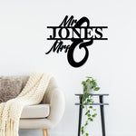 Mr and Mrs sign, Wedding Decor, Wedding Gift, Newly Wed Sign, Metal Mr and Mrs, Wedding Name Metal Sign, Last name Sign, Personalized Sign