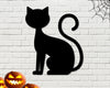 Cat Sign, Cat Lover Sign, Cat Decor, Cat Metal Sign, Cat Wall Art, Cat Silhouette Sign, Metal Sign, Metal Wall Art, Animal Silhouette, Kitty