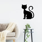 Cat Sign, Cat Lover Sign, Cat Decor, Cat Metal Sign, Cat Wall Art, Cat Silhouette Sign, Metal Sign, Metal Wall Art, Animal Silhouette, Kitty