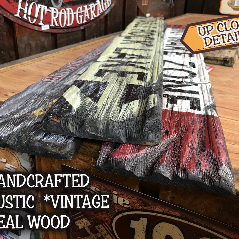 Custom Lake Sign on Rustic Barn Wood. Vintage Lake House Sign measures 43 Inches long. Handcrafted Wood Sign. Any Lake Name