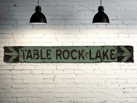 Custom Lake Sign on Rustic Barn Wood. Vintage Lake House Sign measures 4 feet long. Handcrafted Wood Sign. Any Lake Name