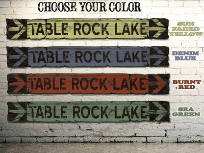 Custom Lake Sign on Rustic Barn Wood. Vintage Lake House Sign measures 4 feet long. Handcrafted Wood Sign. Any Lake Name