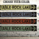 Custom Lake Sign on Rustic Barn Wood. Vintage Lake House Sign measures 43 Inches long. Handcrafted Wood Sign. Any Lake Name