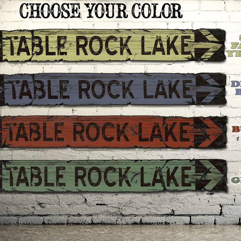 Custom Lake Sign on Rustic Barn Wood. Vintage Lake House Sign measures 43 Inches long. Handcrafted Wood Sign. Any Lake Name