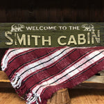 Custom CABIN SIGN on Barn Wood - with Bears