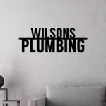 Plumber Sign, Small Business Sign, Plumber Gift, Metal Sign, Business owner Gift, Plumber, Personalized Sign, Custom Sign