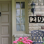 Modern Metal Address Sign for Home, Custom House Numbers, Large Outdoor Address Plaque with Personalized Address Sign, House Number