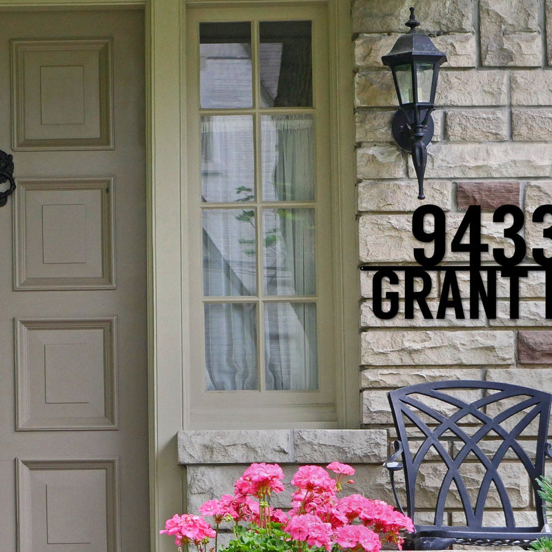 Metal Address Sign, Address Plaque, Metal house numbers, Custom Address Sign, Home Address Sign, Address Number, Bestseller, Personalized
