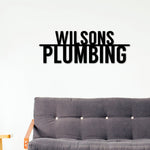 Plumber Sign, Small Business Sign, Plumber Gift, Metal Sign, Business owner Gift, Plumber, Personalized Sign, Custom Sign