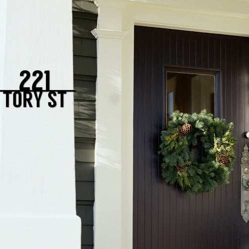 Metal Address Sign for House