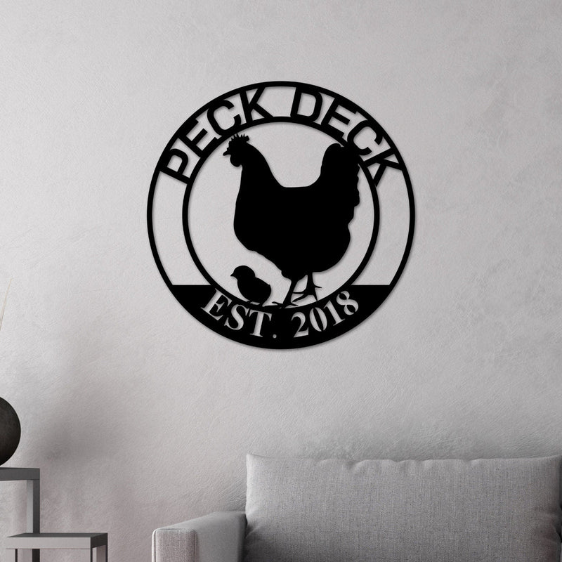 Mothers day gift, Personalized Mothers day Gift, Gift for Mom, Our Little Coop Sign Metal Sign, Chicken Coop Sign, Metal Chicken Coop Sign