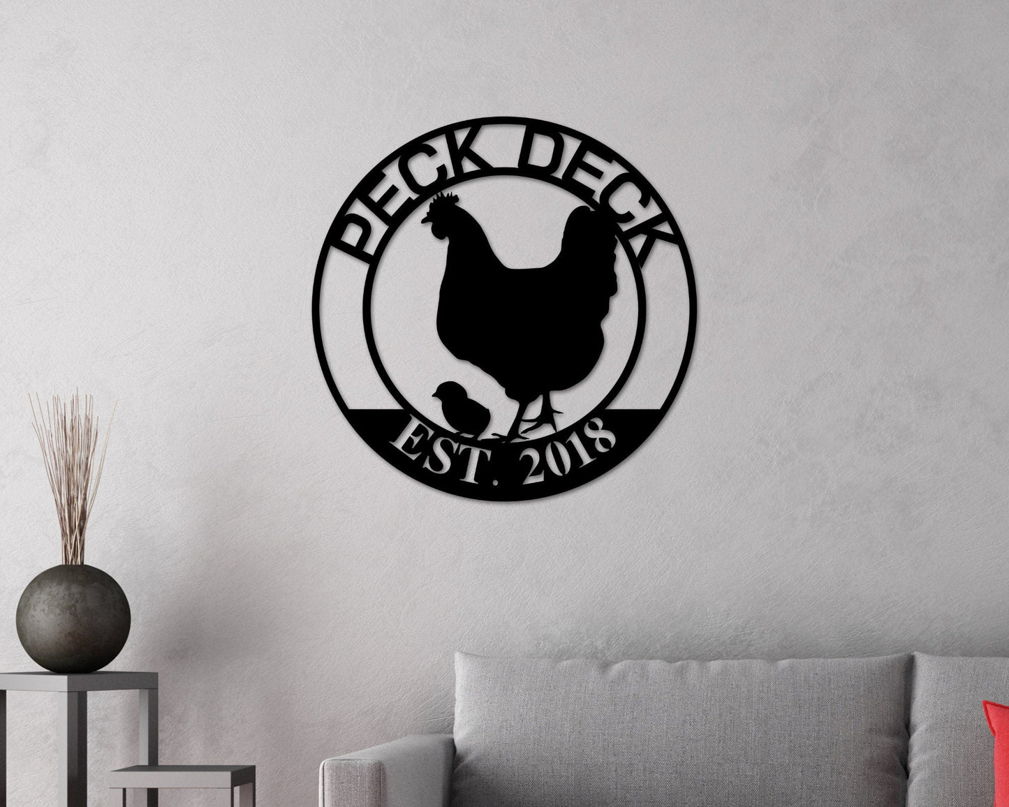 Our Little Coop Sign Metal Sign, Chicken Coop Sign, Metal Chicken Coop Sign, Personalized Chicken Coop sign, Metal Wall Art, Farmhouse Decor