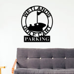 Personalized Golf Sign, Gold Cart Parking Sign, Metal Wall Art, Metal Sign, Custom Golf Sign, Gift for Him, Golf Gifts, Man Cave Sign, Sign