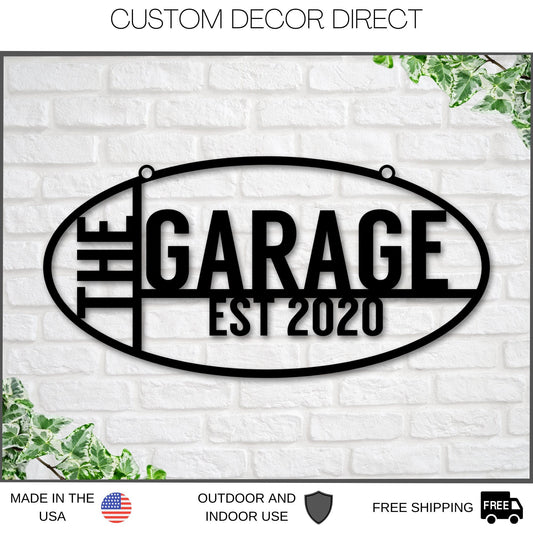 Personalized Gift For Him, Husband Gift, Custom Garage Sign, Metal Shop Sign, Metal Workshop Sign, Metal Sign, Bestseller