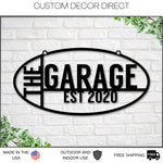 Personalized Gift For Him, Husband Gift, Custom Garage Sign, Metal Shop Sign, Metal Workshop Sign, Metal Sign, Bestseller