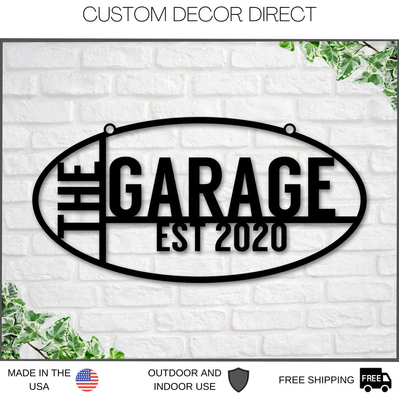 Personalized Gift For Him, Husband Gift, Custom Garage Sign, Metal Shop Sign, Metal Workshop Sign, Metal Sign, Bestseller